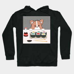 Sushi corgie Hoodie